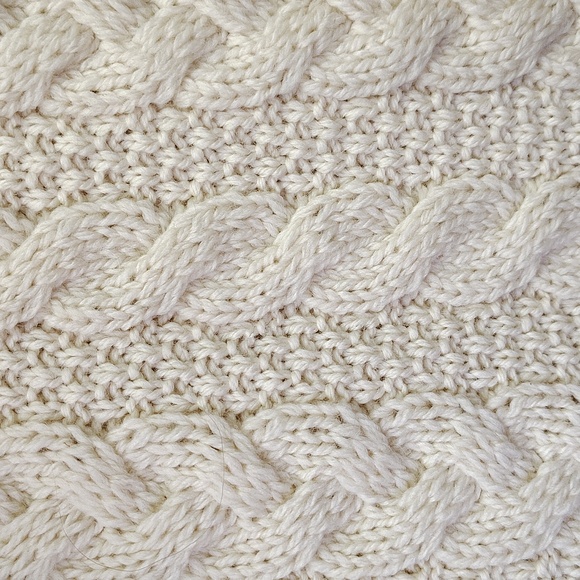 Aran Crafts Cream Merino Wool Cardigan Size XS - Picture 10 of 10